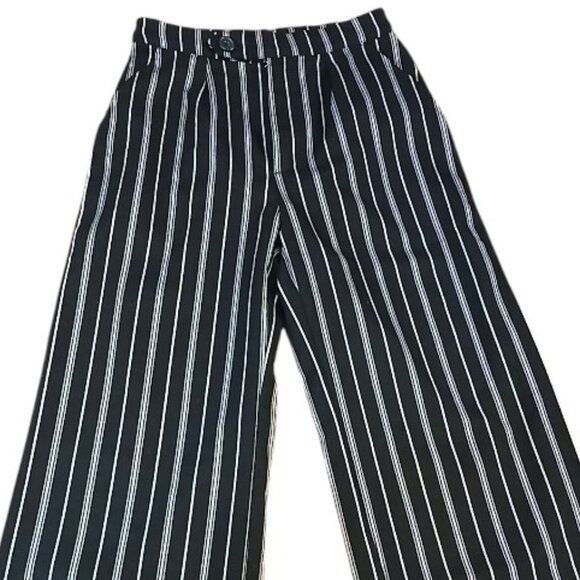 SOCIAL TOURIST Ultra High-Rise Black/Cream Trousers XS - Picture 6 of 12